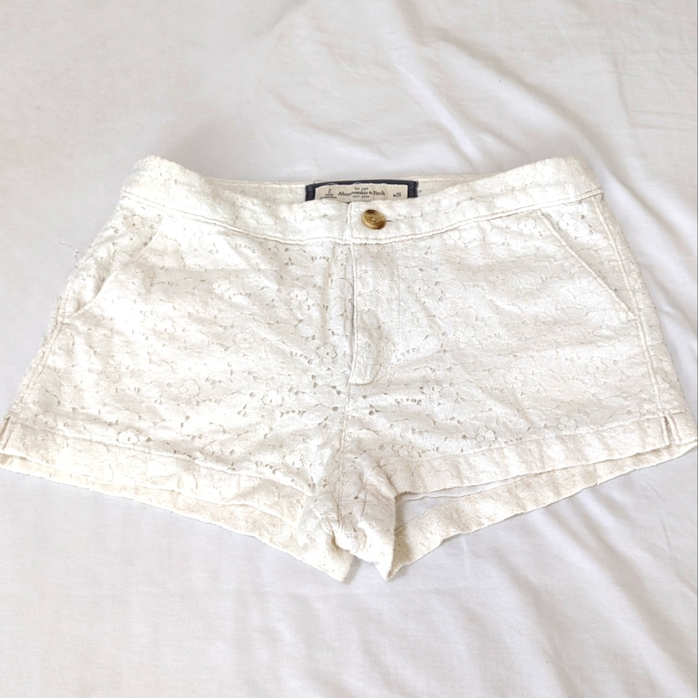 Women's Size 26 Abercrombie & Fitch Shorts - White Lace